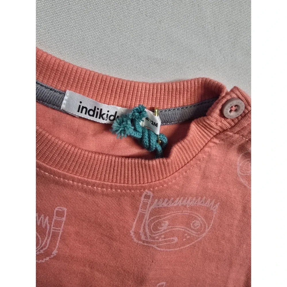 Indikidual‎ Kids Baby Boys  Tshirt  Snorkel 6-12 Months  Organic
